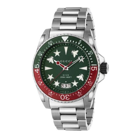 gucci red and green watch|Gucci dive.